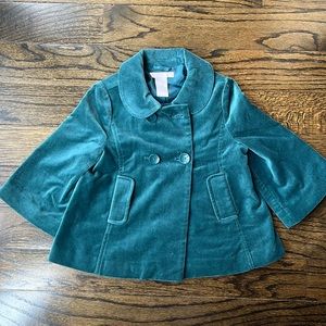 Green Janie & Jack Blazer coat